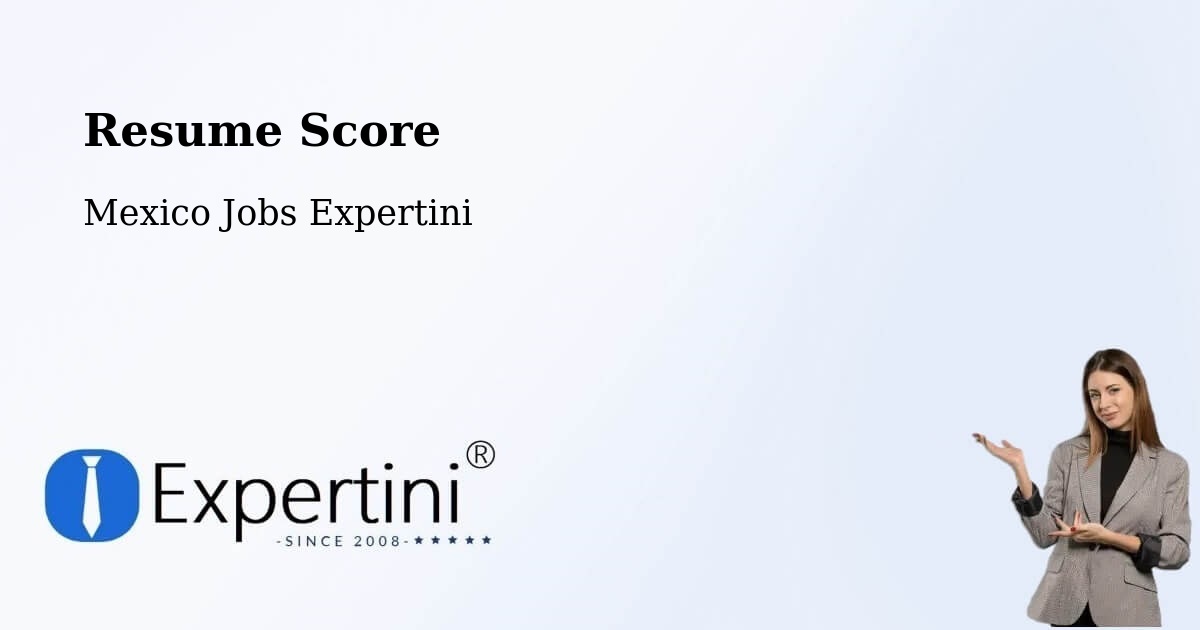 Resume Score & Job Description Match Tool – Mapimí - Mexico Jobs Expertini